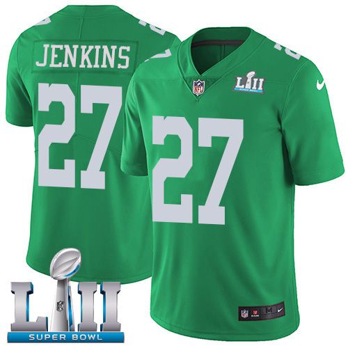 Men Philadelphia Eagles #27 Jenkins Dark green Limited 2018 Super Bowl NFL Jerseys